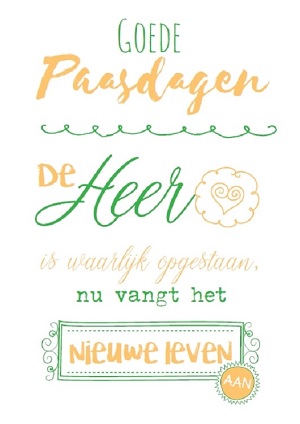 Goede Paasdagen - wenskaart met tekst
