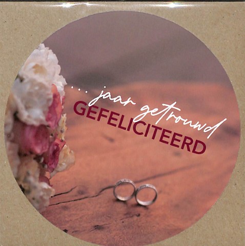 ... jaar getrouwd gefeliciteerd - wenskaart