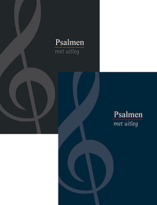 Psalmen met uitleg, harde band - blauw