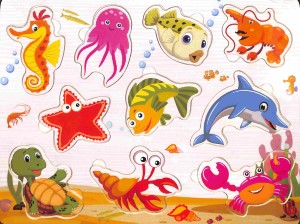 Houten puzzel dieren