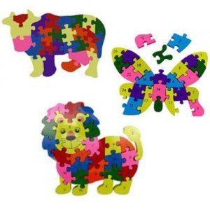Houten letter/nummer puzzel