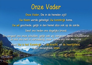 Onze Vader, Die in de hemelen zijt - kaart