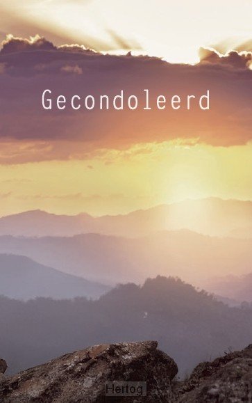 Gecondoleerd - map rouw