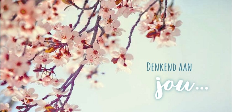 Denkend aan jou... - wenskaart God wil dichtbij zijn