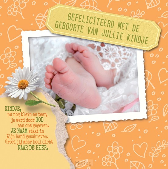 Geboorte - wenskaart