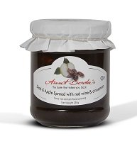 Dadel-Appelspread met rode wijn en kaneel