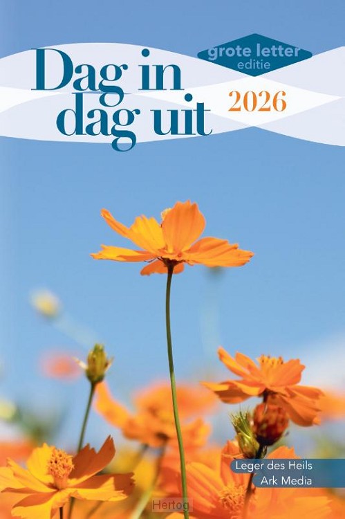 Dag in dag uit - dagboek 2026 met grote letter