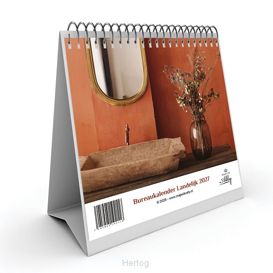 Landelijk met Bijbeltekst - bureaukalender 2027