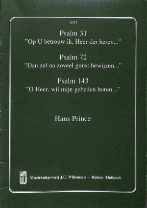 Psalm 31, Psalm 72, Psalm 143 - Tweedehands notenschrift